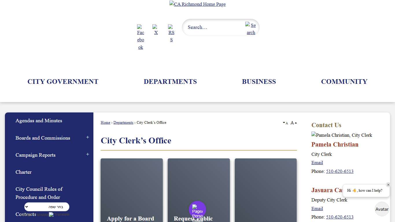 City Clerk’s Office Richmond, CA - Official Website